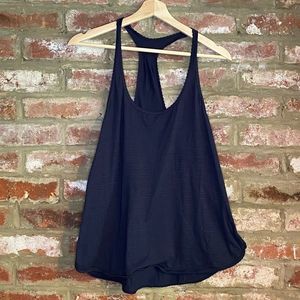 Lululemon What The Sport Navy Blue Tank Top